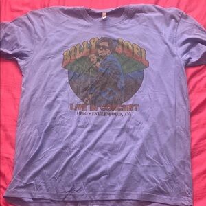 Billy Joel Blue Graphic T-Shirt